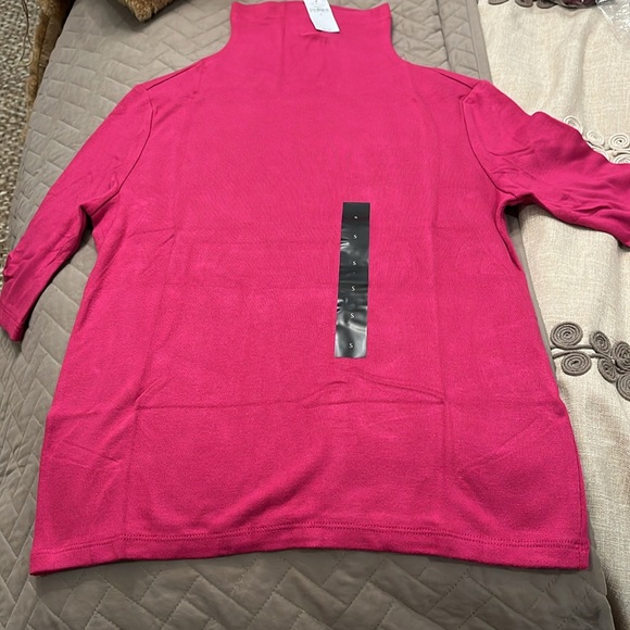 Banana Republic Soft Luxe Berry Turtleneck Top/NWT/S - Picture 6 of 12